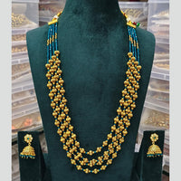 FS Collection Gold Plated Long Necklace Set