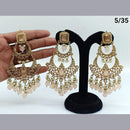 FS Collection Crystal Stone Earrings With Mangtikka
