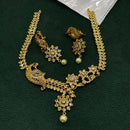 FS Collection Gold Plated AD Necklace Set