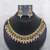FS Collection Gold Plated AD Necklace Set