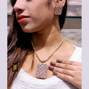 FS Collection Gold Plated AD Necklace Set