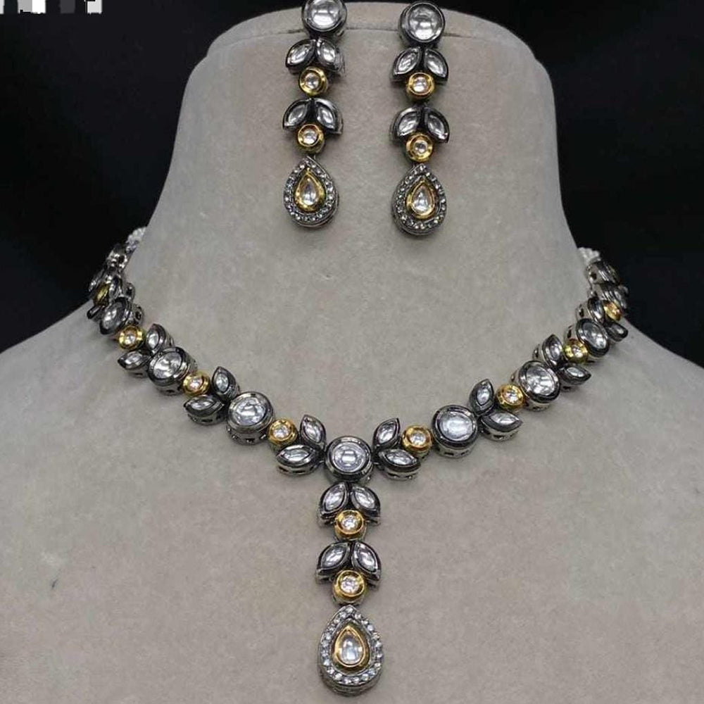 FS Collection T2 Kundan Necklace Set