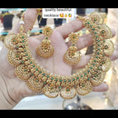 FS Collection Gold Plated Pota Stone Necklace Set