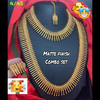 FS Collection Gold Plated Combo Necklace Set