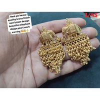 FS Collection Gold Plated Dangler Earrings