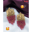 FS Collection Gold Plated Dangler Earrings