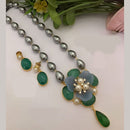 FS Collection Gold Plated Pearl Necklace Set
