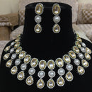 FS Collection Gold Plated Crystal Necklace Set