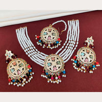 FS Collection Gold Plated Austrian Stone Choker Necklace Set