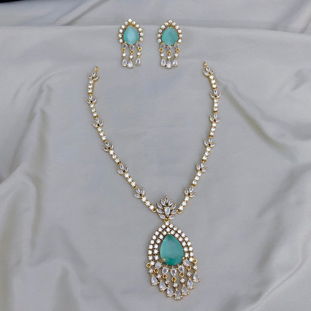 FS Collection Gold Plated Austrian Stone Necklace Set