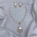 FS Collection Gold Plated Austrian Stone Necklace Set