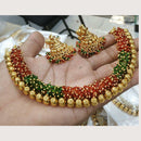 FS Collection Gold Plated Pearl Necklace Set
