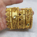 FS Collection Gold Plated Openable Bangle Set
