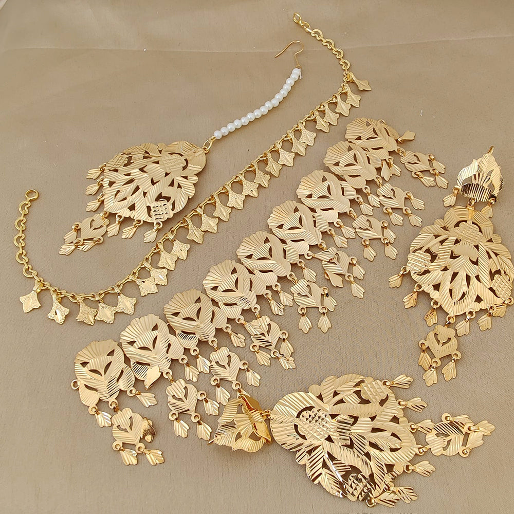 FS Collection Gold Plated Necklace Combo