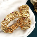 FS Collection Gold Plated Openable Bangles Set