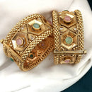 FS Collection Gold Plated Openable Bangles Set