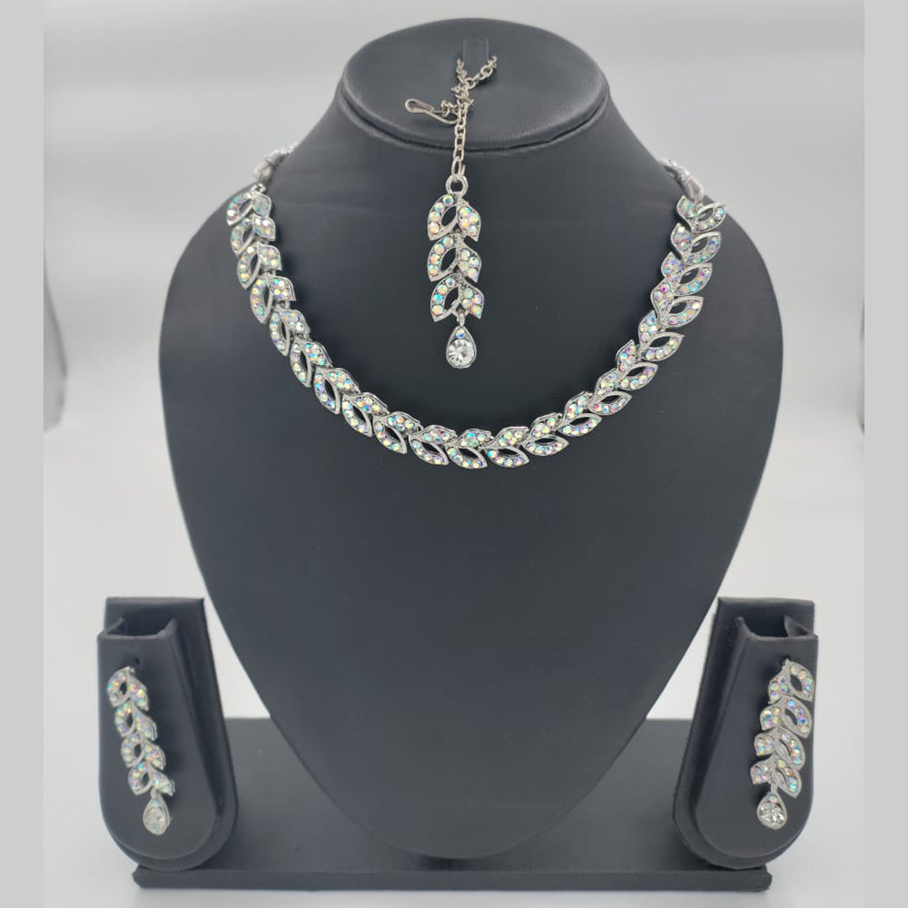 Hashtag Jewels Gold Plated Austrian Stone Necklace Set