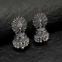 Darshana Jewel  Oxidised Plated Jhumki Earrings