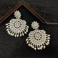 Darshana Jewels Gold Plated Kundan Stone Dangler Earrings