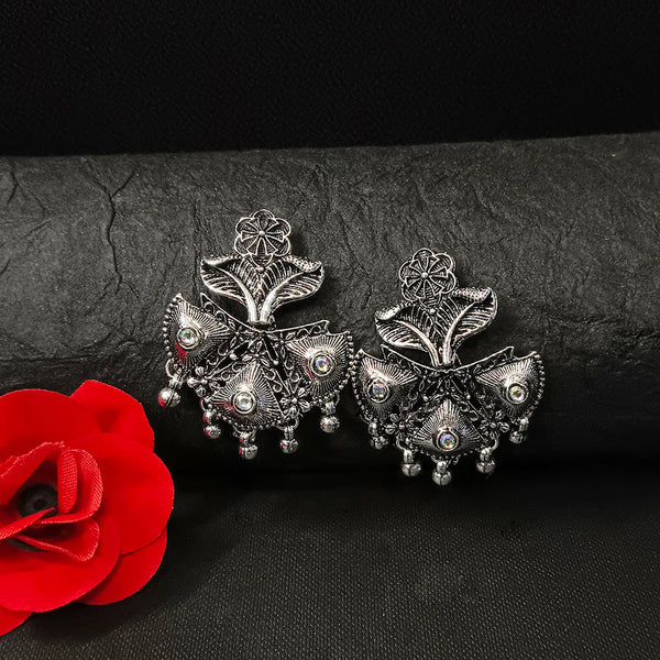 Bhavi Jewels Oxidised Plated Dangler Earrings