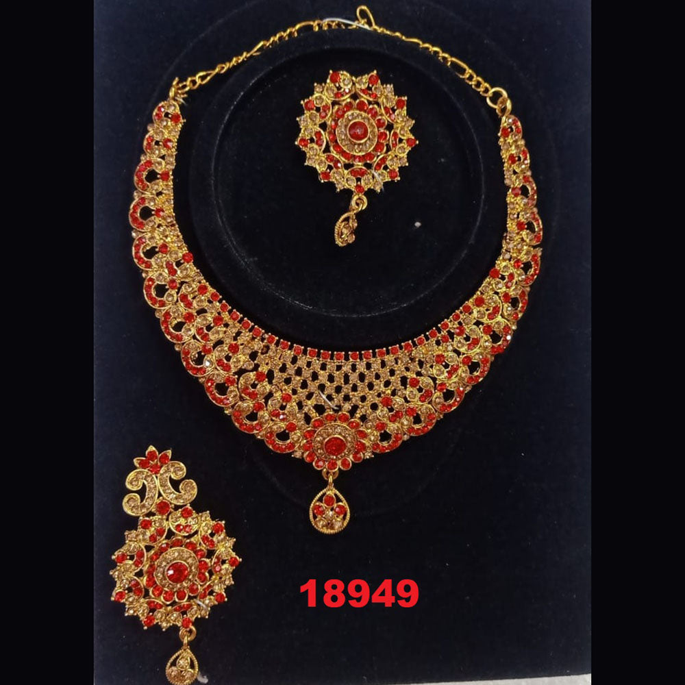 Crescent Creation Austrian Stone Necklace Set - 11471017