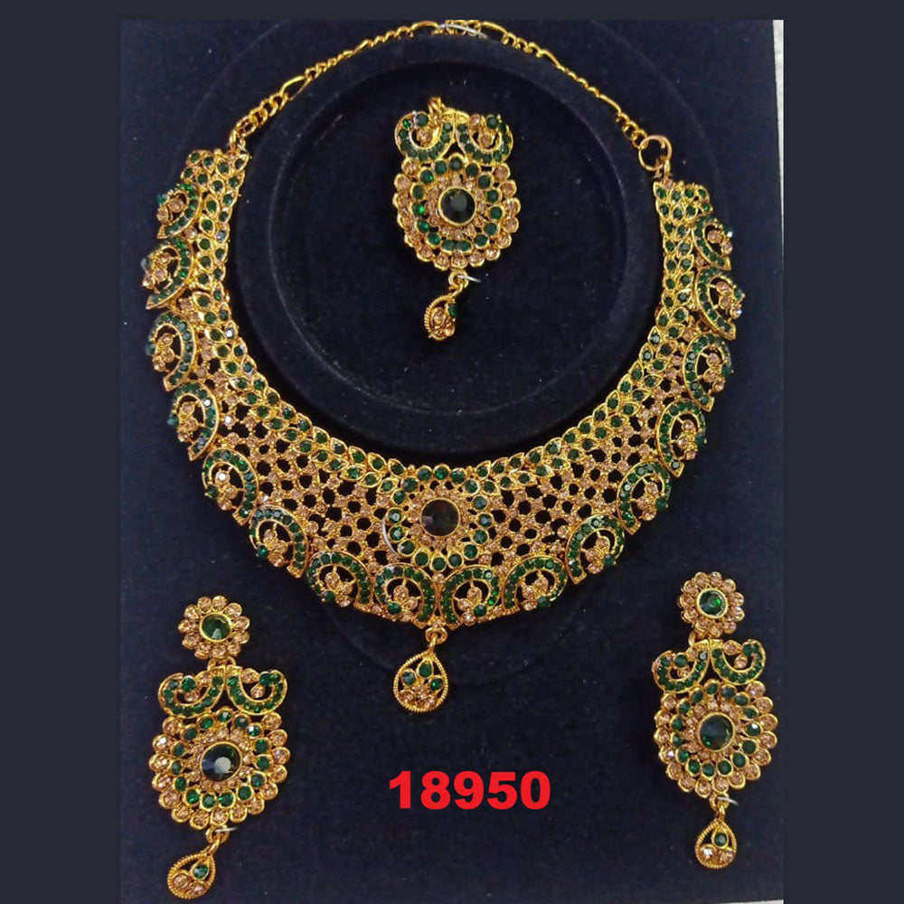 Crescent Creation Austrian Stone Necklace Set - 11471020