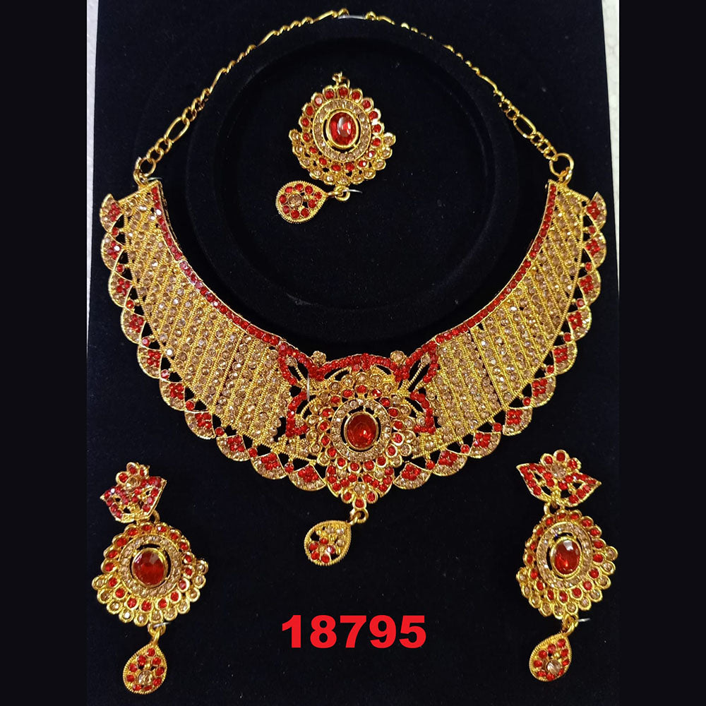 Crescent Creation Austrian Stone Necklace Set - 11471024