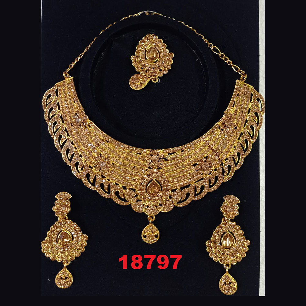 Crescent Creation Austrian Stone Necklace Set - 11471025