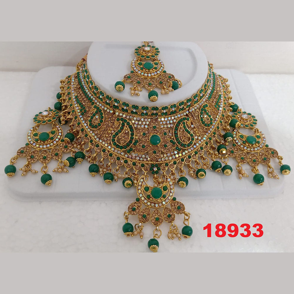 Crescent Creation Austrian Stone Necklace Set - 11471045