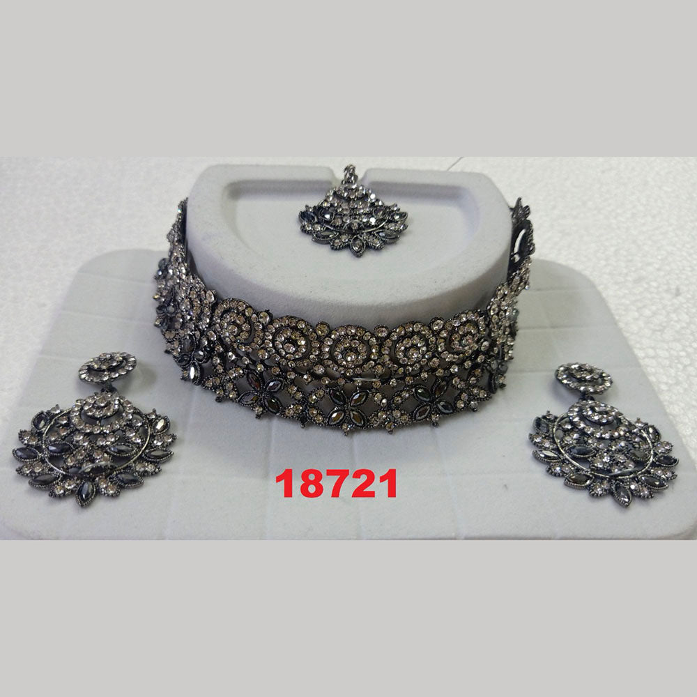 Crescent Creation Austrian Stone Necklace Set