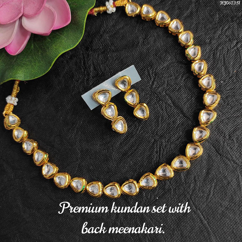 Raj Creations Kundan Stone Choker Necklace Set