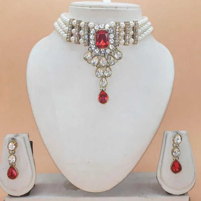 Raj Creation Kundan Choker Necklace Set