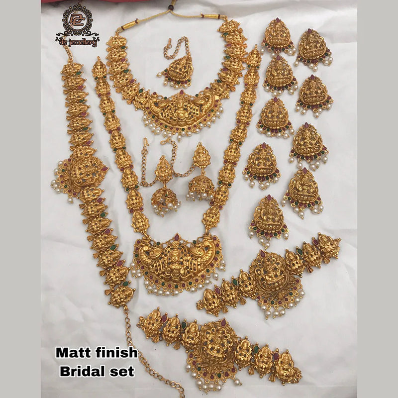 Sangita Creation Gold Plated Bridal Set