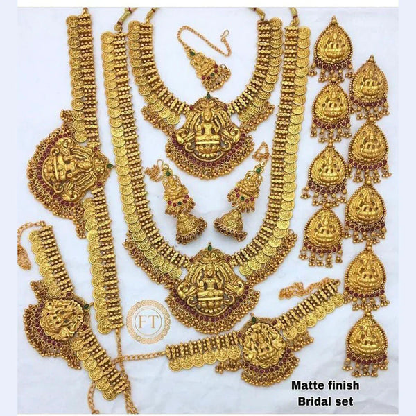 Sangita Creation Gold Plated Bridal Set