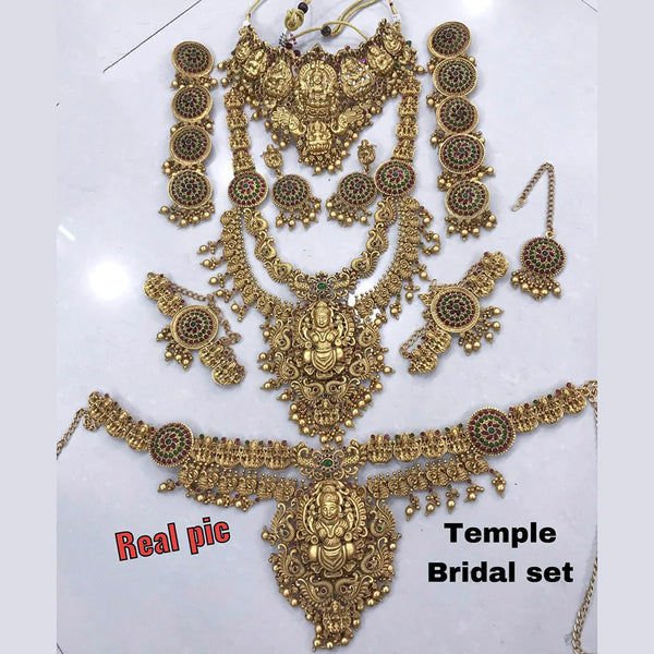 Sangita Creation Gold Plated Bridal Set