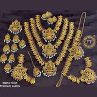 Sangita Creation Gold Plated Bridal Set