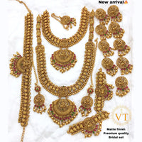 Sangita Creation Gold Plated Bridal Set