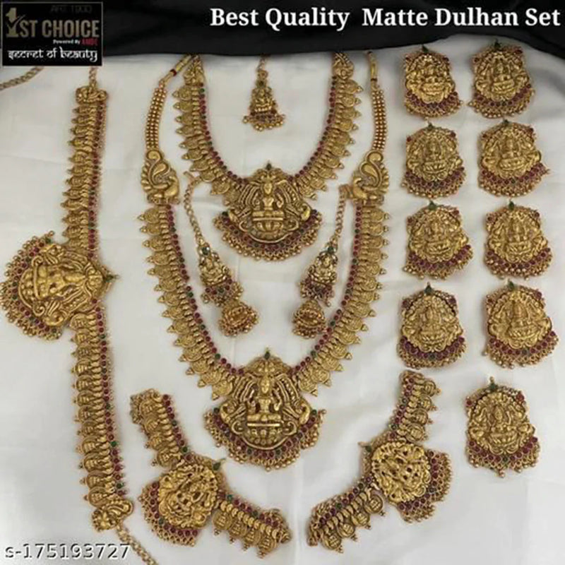 Sangita Creation Gold Plated Bridal Set