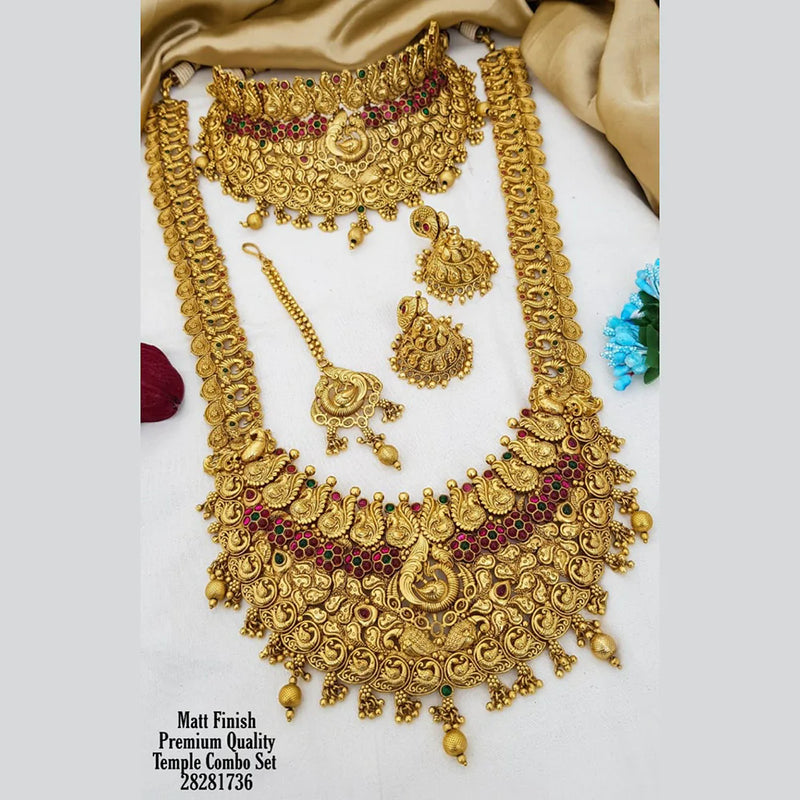 Sangita Creation Gold Plated Bridal Set