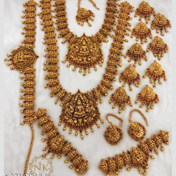 Sangita Creation Gold Plated Bridal Set