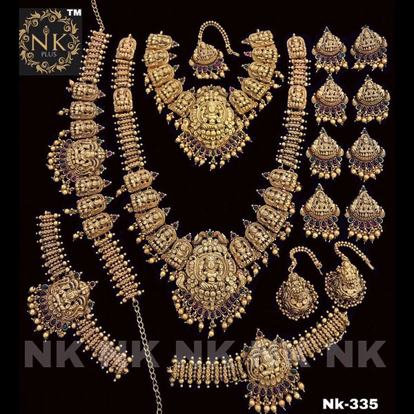 Sangita Creation Gold Plated Bridal Set