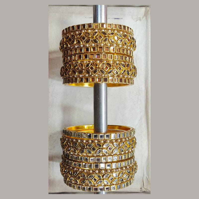 Kiran Bangles Kundan Stone Bangles Set