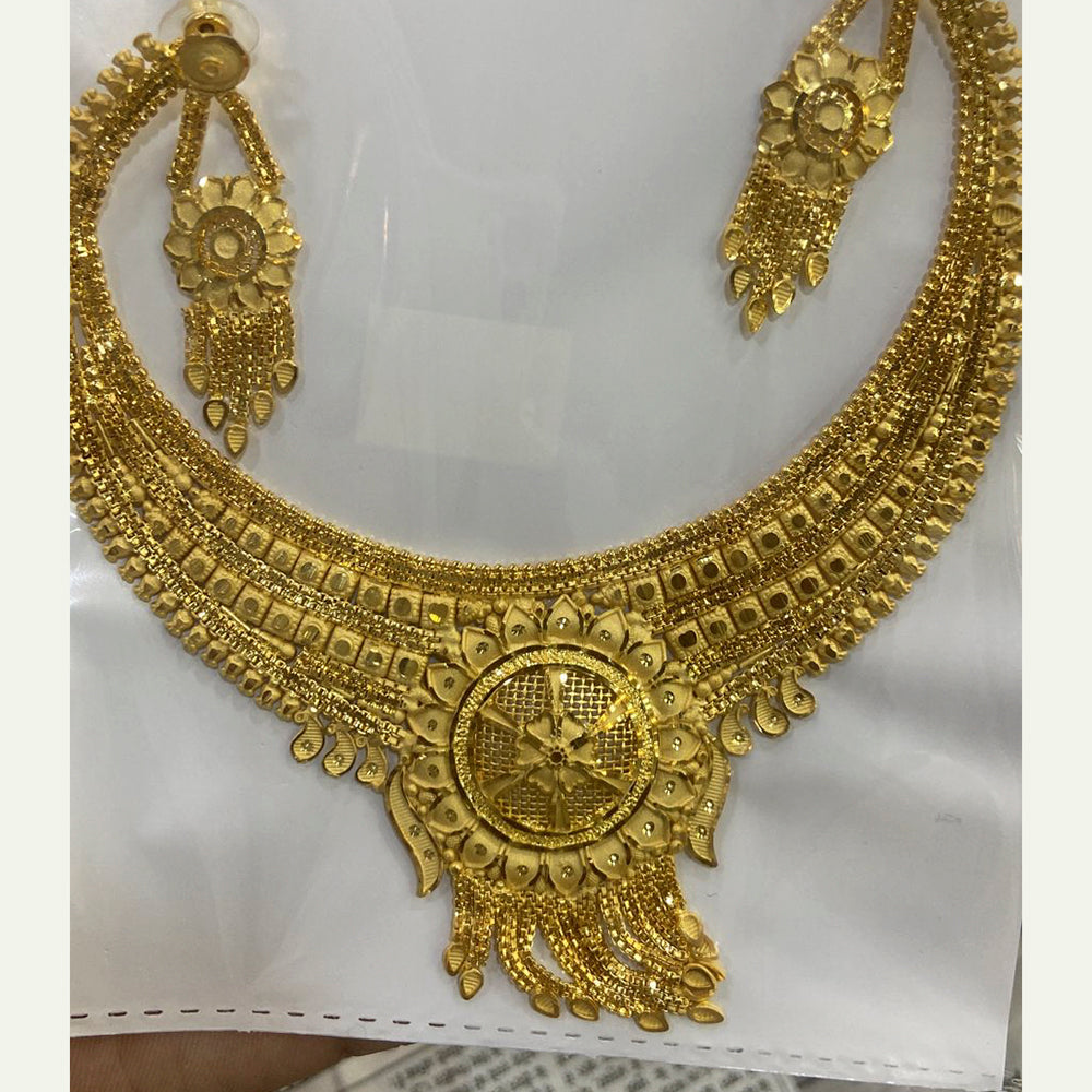 The Jangid Arts Forming Gold Plated Necklace Set