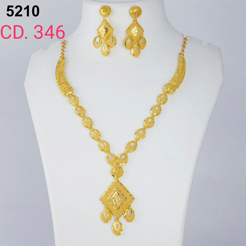 MR Jewellery Forming Gold Plated Necklace Set