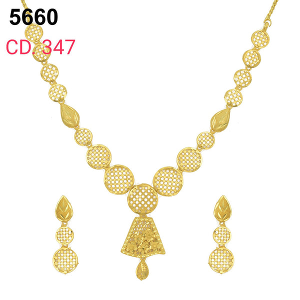 MR Jewellery Forming Gold Plated Necklace Set