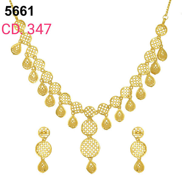 MR Jewellery Forming Gold Plated Necklace Set