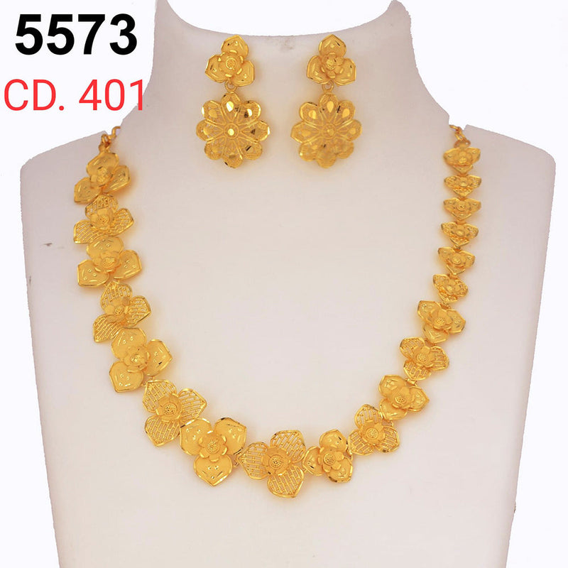 MR Jewellery Forming Gold Plated Necklace Set