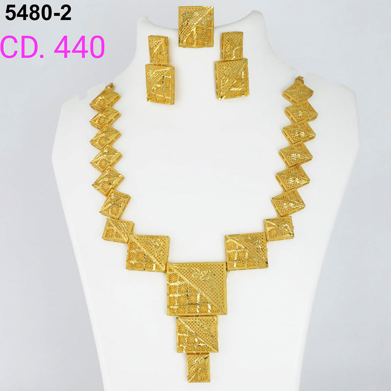 MR Jewellery Forming Gold Plated Necklace Set