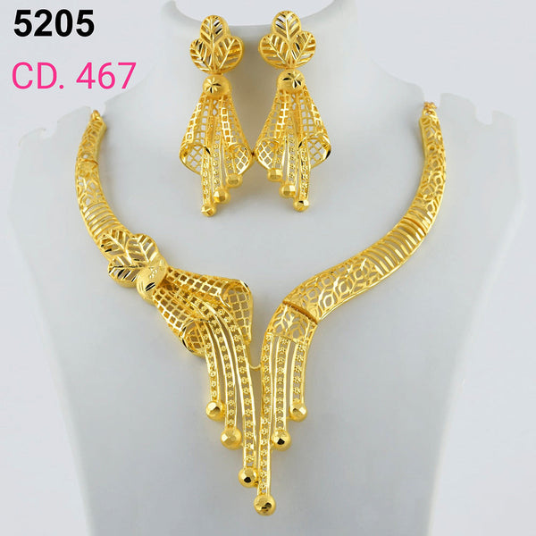 MR Jewellery Forming Gold Plated Necklace Set