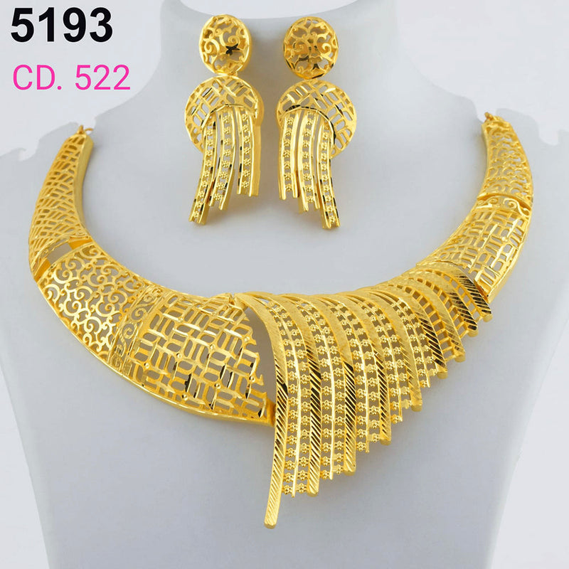 MR Jewellery Forming Gold Plated Necklace Set